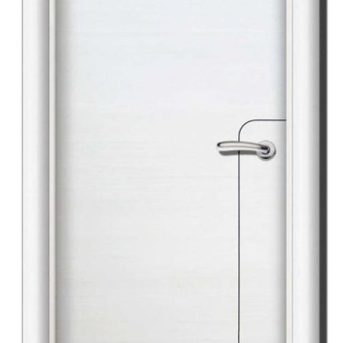 PI43 PUERTA VINILO MODELO 1001 BLANCO SAVIA GRECA NEGRO