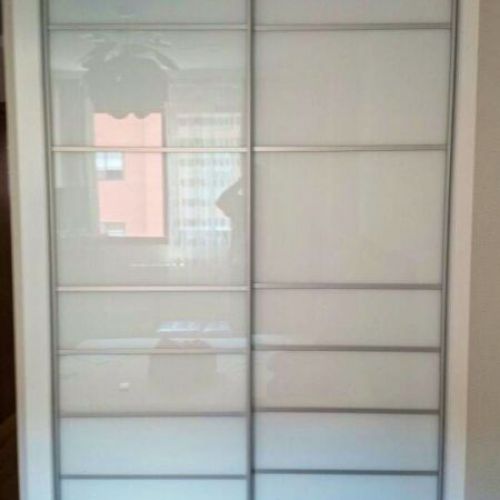 FC51 FRENTE CORREDERO JAPONES CRISTAL LACADO BLANCO