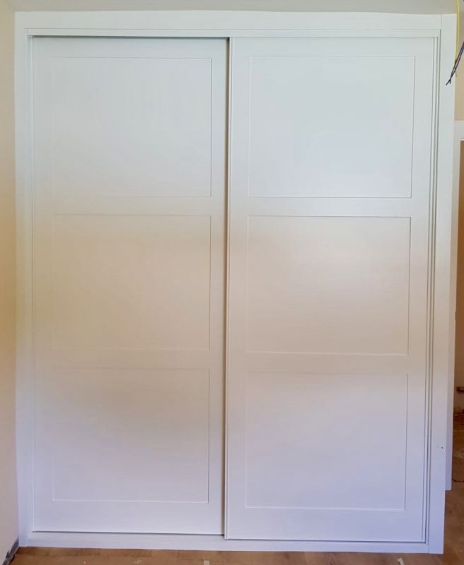 FC67 FRENTE CORREDERO CUADROS LACADO BLANCO