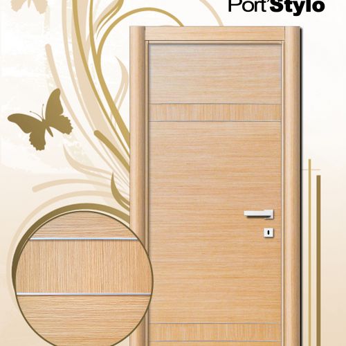 PI101 PUERTA VINILO MODELO 2004E ROBLE GRECA PLATA