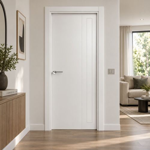PUERTA LACADA BLANCA MODELO PALENCIA
