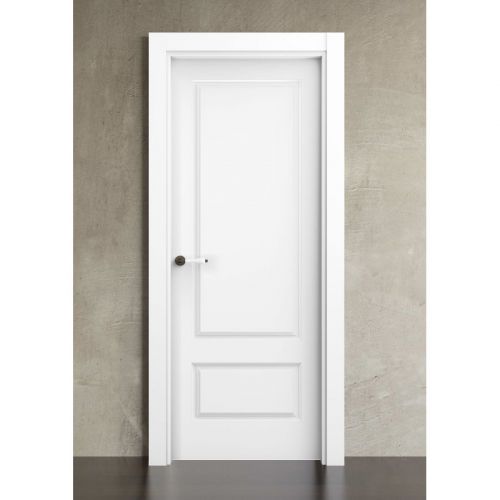 PUERTA LACADA BLANCA 2 CUADROS