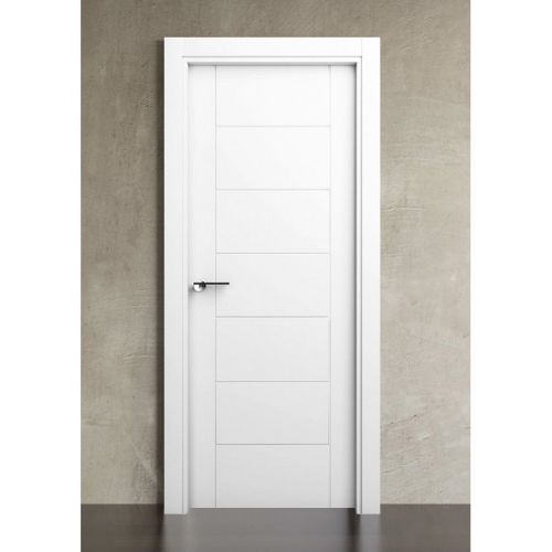 PUERTA LACADA BLANCA 7 PAÑOS EN H