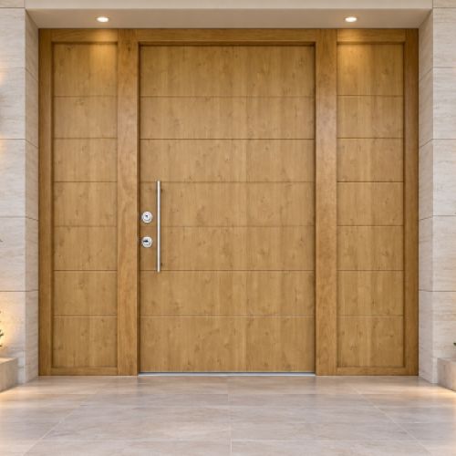 PUERTA ACORAZADA THOR 20 PLUS (GRADO 4B) 7 PAÑOS CON 2 FIJOS LATERALES CIEGOS