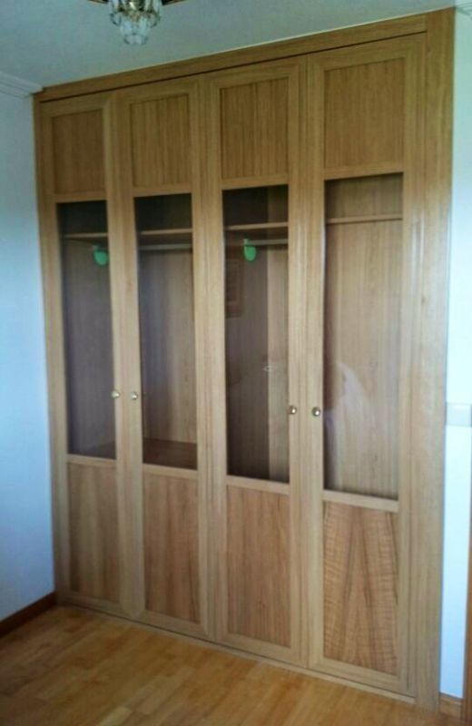 FA176 FRENTE JAPONES ROBLE Y CRISTAL TRANSPARENTE