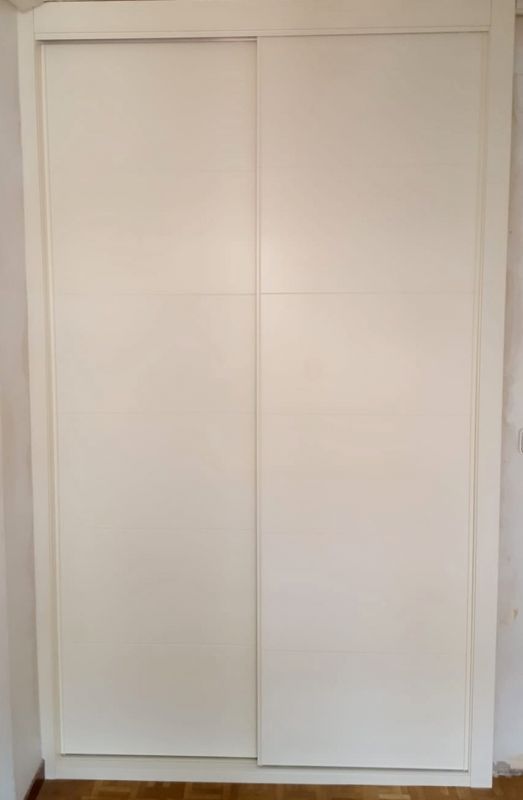 FC272 FRENTE CORREDERO LINEAS LACADO BLANCO