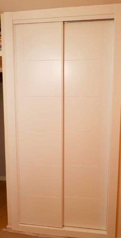 FC41 FRENTE CORREDERO LINEAS LACADO BLANCO