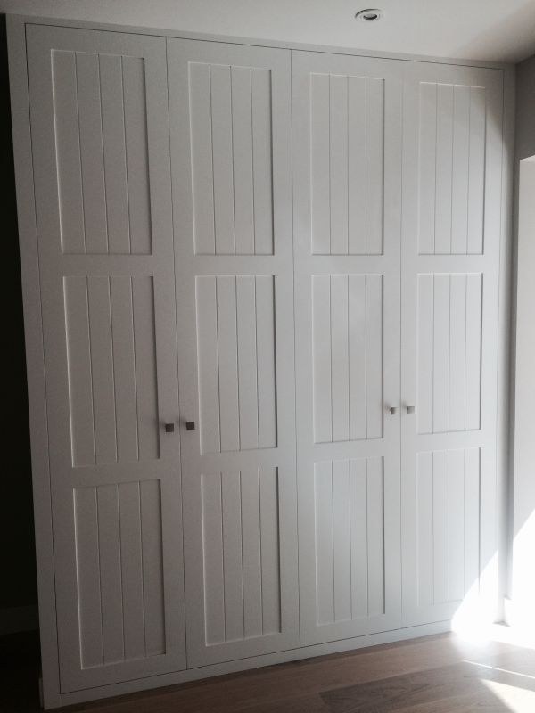 FA9 FRENTE CUADROS CON LINEAS VERTICALES LACADO BLANCO