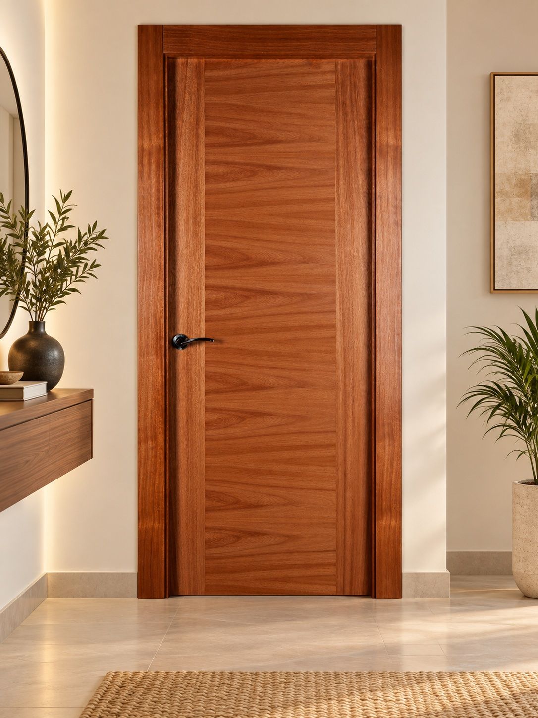 PUERTA MODERNA CEDRO