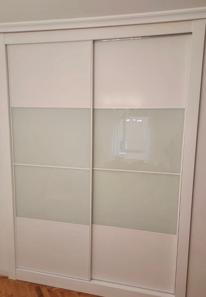 FC51 FRENTE CORREDERO ECO 4 PAÑOS LACADO Y CR BLANCO