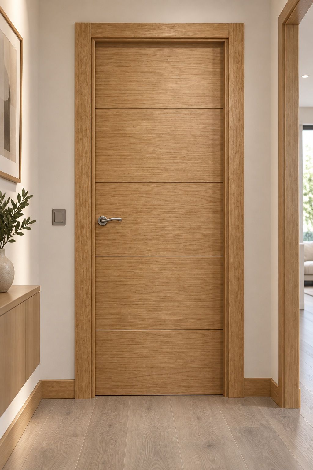 PUERTA ROBLE 5 PAÑOS
