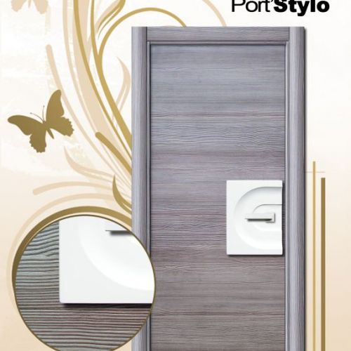 PI41 PUERTA VINILO MODELO 1000 ARGENTO DETALLE LACADO