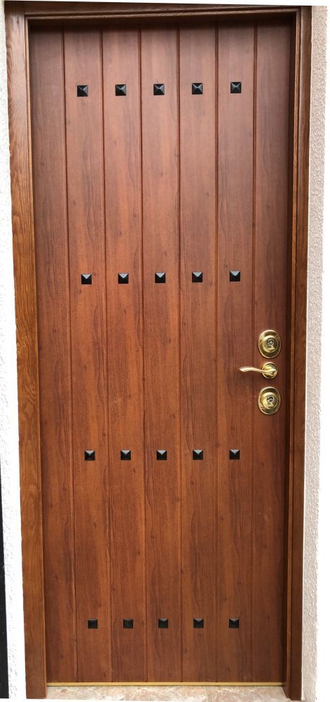 PA32 PUERTA ACORAZADA PARA EXTERIOR ALUMINIO MOD. RUSTICA