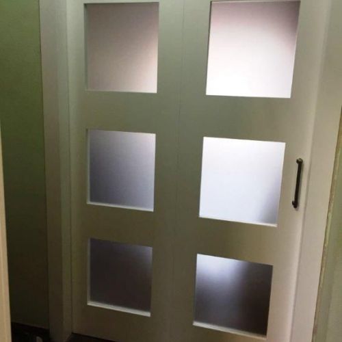 PI60 PUERTA CORREDERA ANCHO ESPECIAL LACADA BLANCO 3 CUADROS