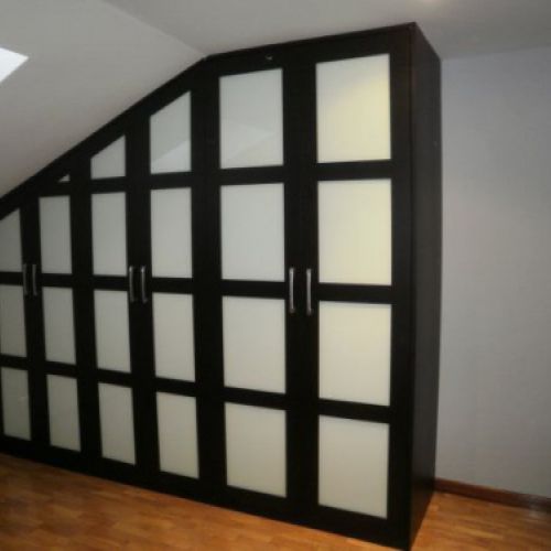 FA70 FRENTE ABUHARDILLADO CUADROS NEGRO Y CRISTAL LACADO BLANCO