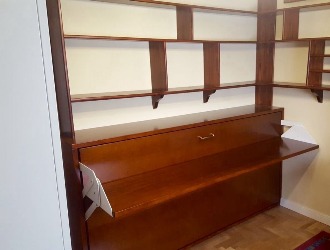 MU49 MUEBLE CON CAMA ABATIBLE HORIZONTAL Y MESA ESCRITORIO