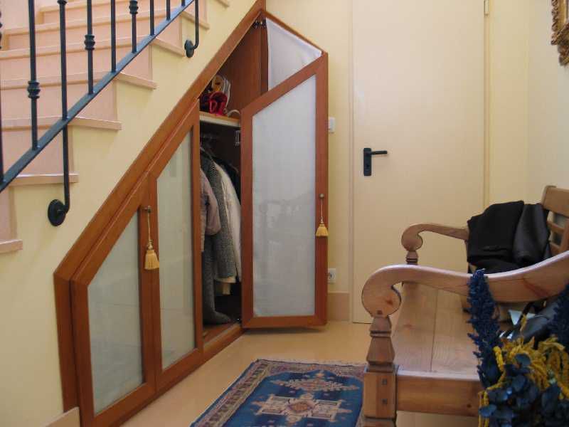 FA192 FRENTE PLEGADO ABUHARDILLADO CEREZO Y CRISTAL TRANSPARENTE CON CORTINA