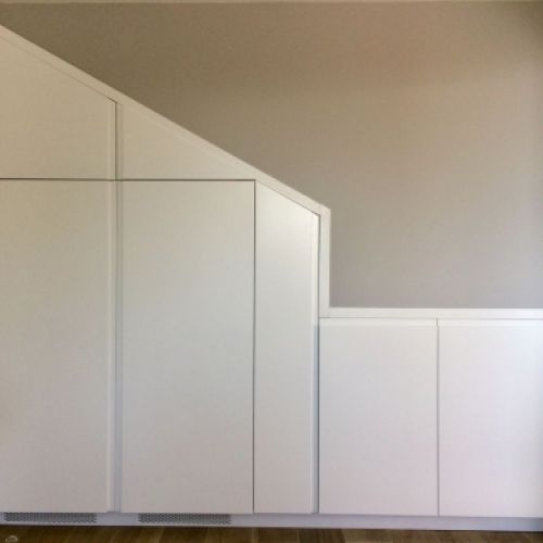 FA35 FRENTE ABUHARDILLADO ABATIBLE LACADO BLANCO UÑEROS COMBINADOS.