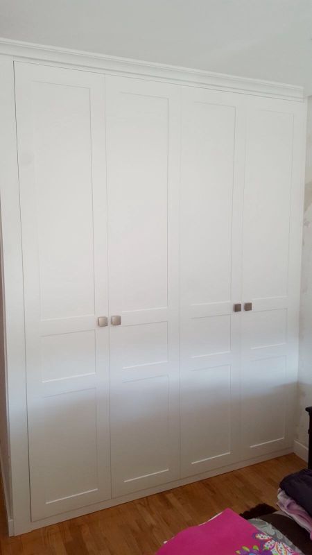 FA72 FRENTE PLEGADO LACADO BLANCO CUADROS DESIGUALES