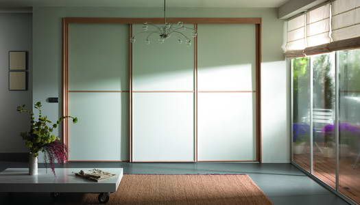 FC20 FRENTE CORREDERO ECO LACADO BLANCO. PERFILES EN HAYA VAP