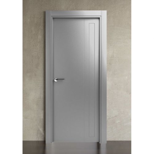 PUERTA LACADA RAL 1 CUADRO VERTICAL LATERAL CON LINEA VERTICAL