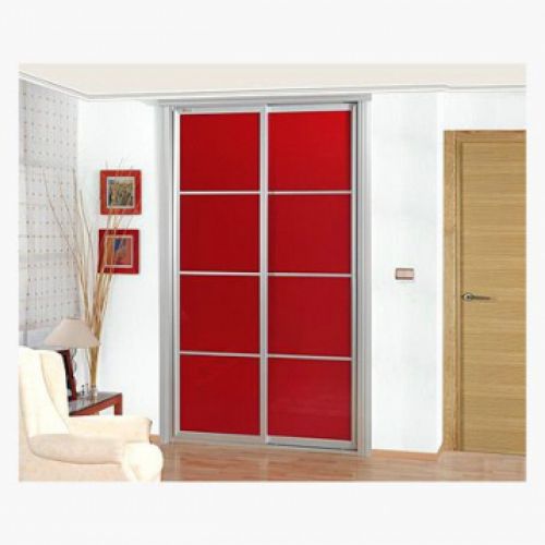 FC134 FRENTE CORREDERO ECO CRISTAL LACADO ROJO