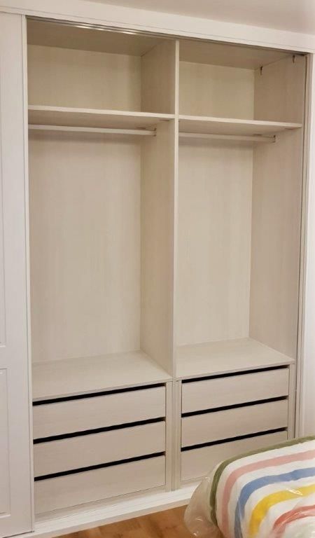 IA202 INTERIOR MELAMINADO SIMETRICO OREGON SIENA CAJONERA Y R. MEDIA