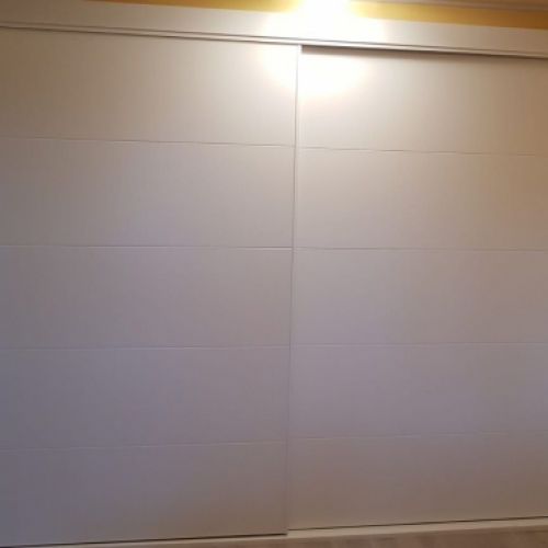 FC285 FRENTE CORREDERO LACADO BLANCO LINEAS HORIZONTALES