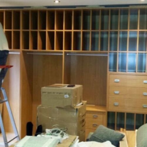 MU121 MUEBLE ARCHIVO CON BARRAS Y CAJONES