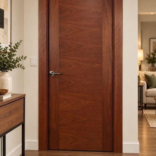 PUERTA SAPELY RAMEADO MODERNA