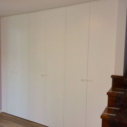 FA26 FRENTE ABATIBLE LACADO BLANCO LISO CON UÑERO HORIZONTAL