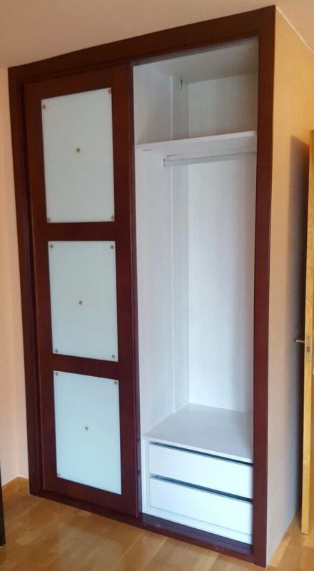 IA93 INTERIOR MELAMINADO OREGON SIENA CAJONES Y ROPA LARGA