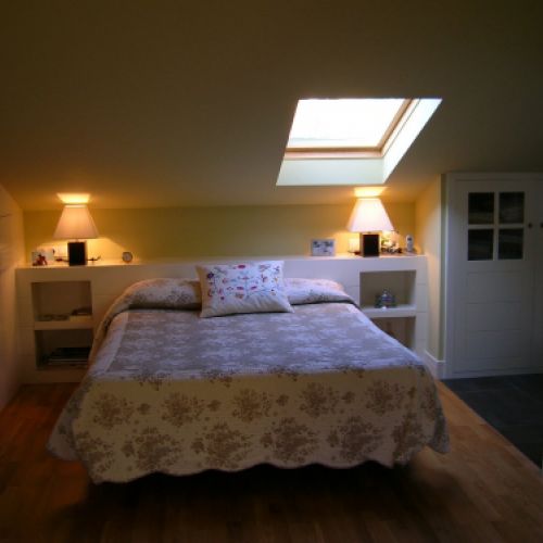 MU1 DORMITORIO COMPLETO LACADO, CABECERO, ARMARIOS Y BALDAS