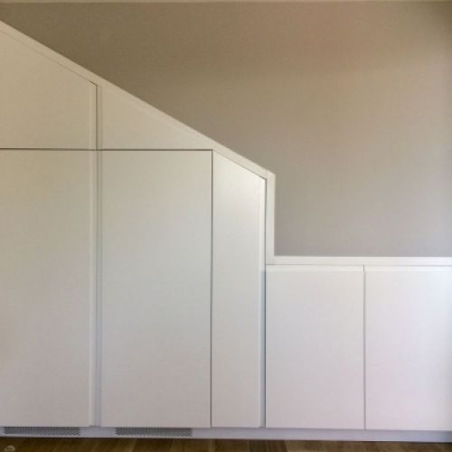 FA35 FRENTE ABUHARDILLADO ABATIBLE LACADO BLANCO UÑEROS COMBINADOS.
