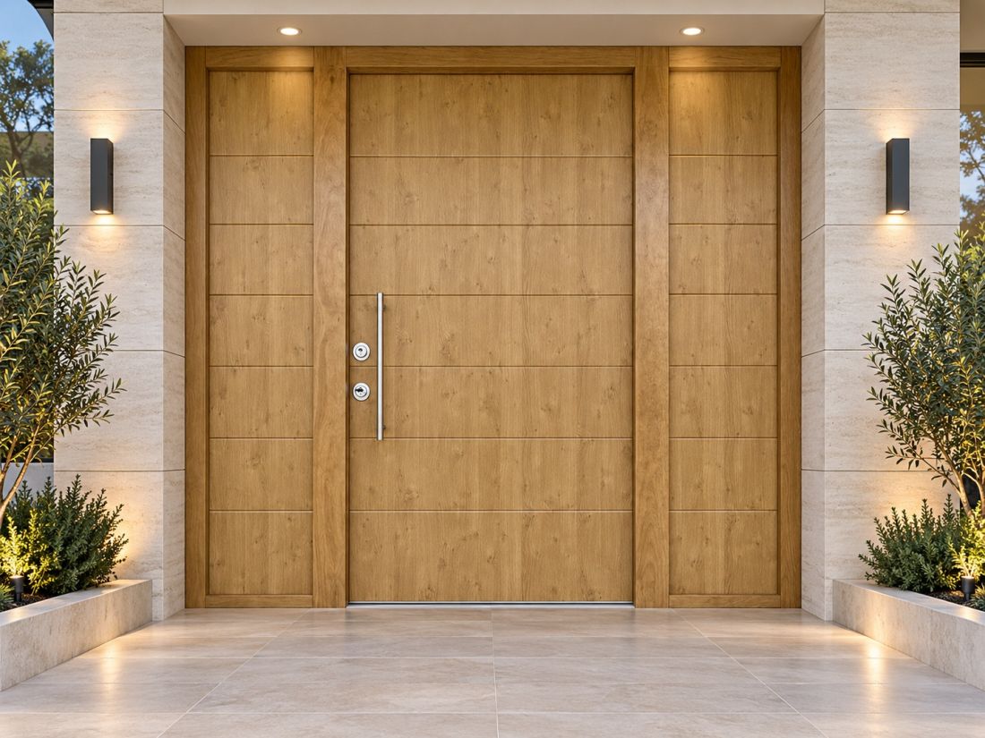PUERTA ACORAZADA THOR 20 PLUS (GRADO 4B) 7 PAÑOS CON 2 FIJOS LATERALES CIEGOS
