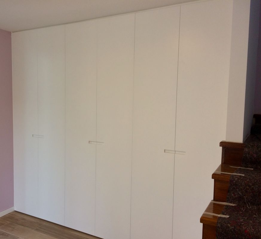 FA26 FRENTE ABATIBLE LACADO BLANCO LISO CON UÑERO HORIZONTAL