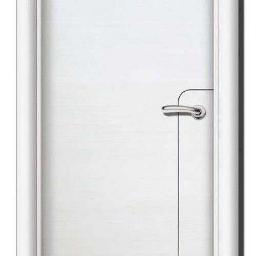 PI43 PUERTA VINILO MODELO 1001 BLANCO SAVIA GRECA NEGRO