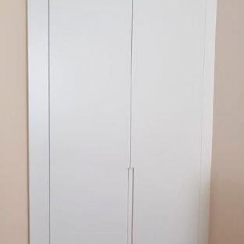 FA20 FRENTE ABATIBLE LACADO BLANCO LISO CON UÑERO LARGO