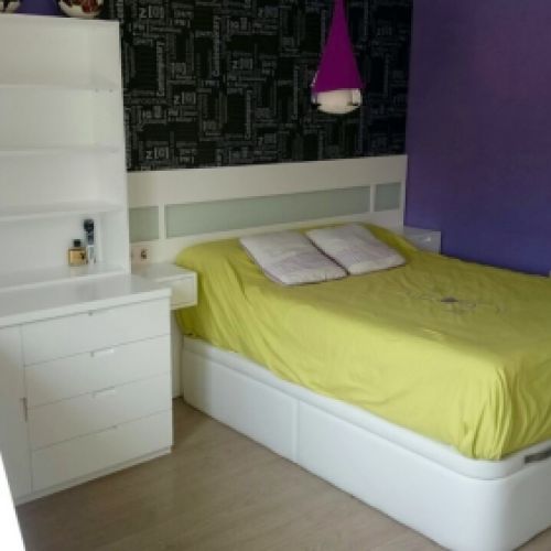 MU9 DORMITORIO COMPLETO LACADO BLANCO