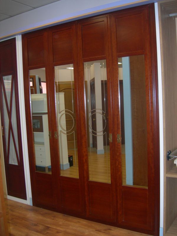 FA187 FRENTE JAPONES NOGAL Y ESPEJO ESTRIAS