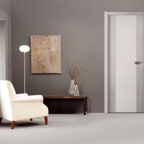 PI34 PUERTA VINILO MODELO 1006 ARGENTO + BLANCO SAVIA
