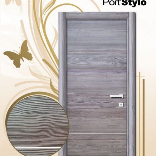 PI39 PUERTA VINILO MODELO 2002 ARGENTO GRECA PLATA
