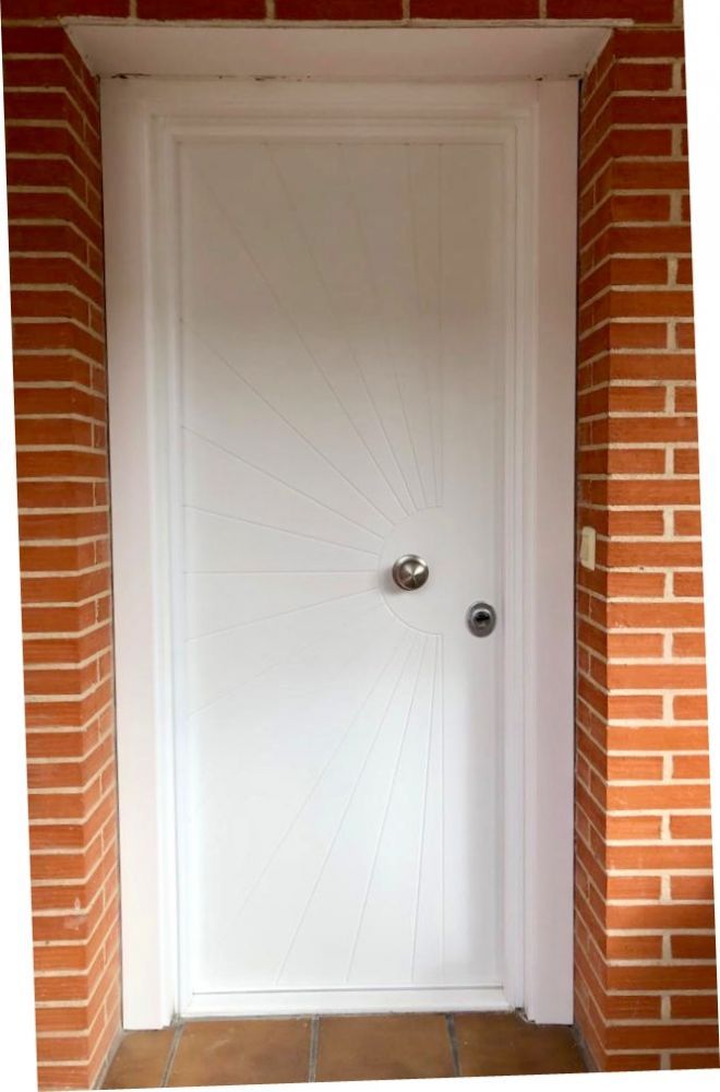 PA30 PUERTA ACORAZADA PARA EXTERIOR ALUMINIO BLANCO MOD. K 21