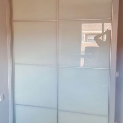 FC92 F. CORREDERO ECO CRISTAL BLANCO PERFILES ALUMINIO