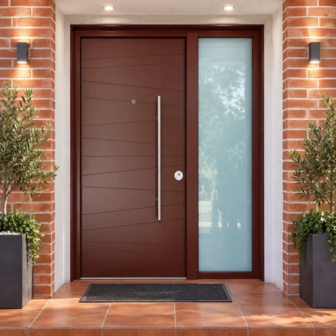 PUERTA ACORAZADA THOR 20 (GRADO 3B) PANTOFRAFIADA RAL CON FIJO LATERAL
