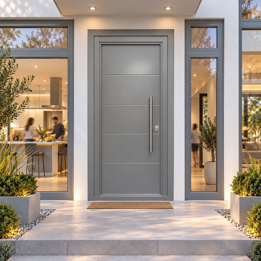 PUERTA ACORAZADA THOR 20 (GRADO 3B) LACADA RAL 5 PAÑOS